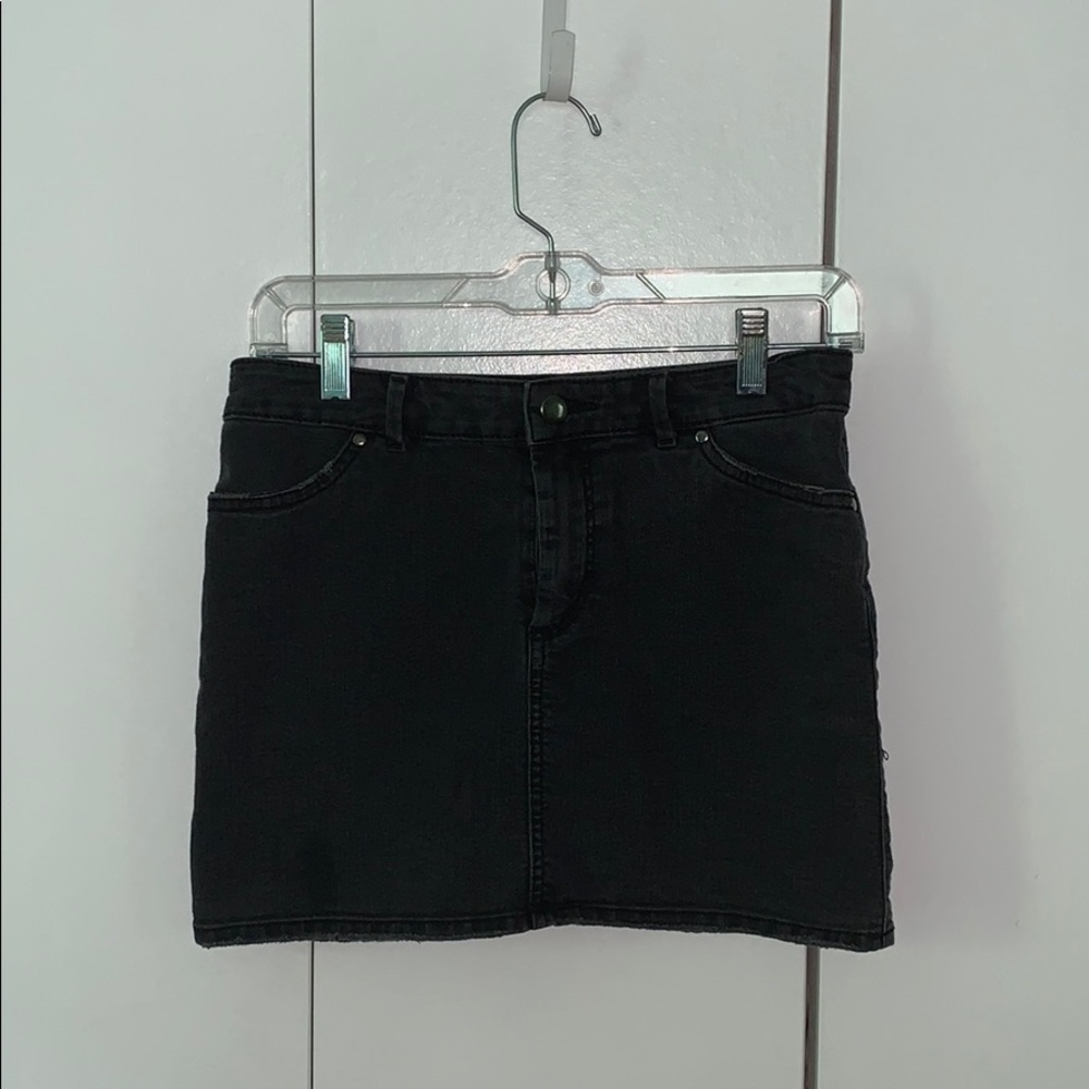 H&M Black Jean Skirt Size 4/6